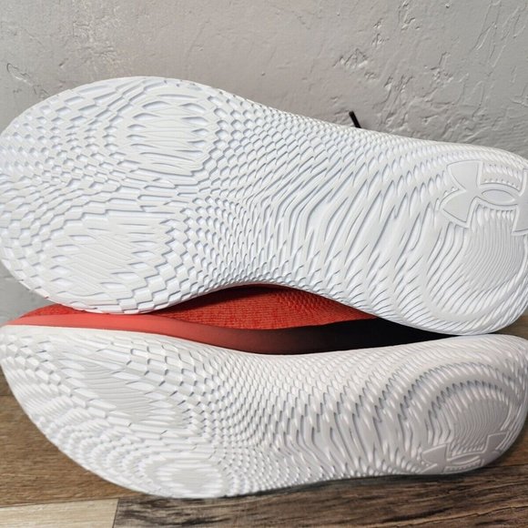 Under Armour Curry Flow Go Running Shoes Coral Red Black 3023814-604 Siz… - Picture 11 of 13